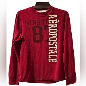 Aeropostale Burgundy Graphic Tee